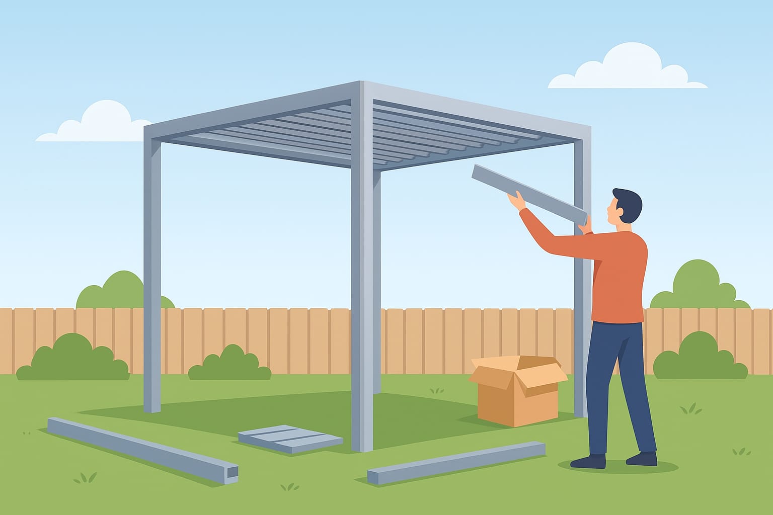 What is a Knock-Down Pergola and How is it Installed?
